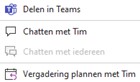 outlook en teams